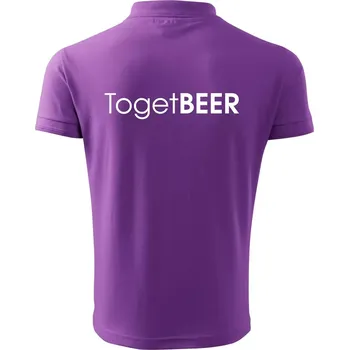 Pánská košile Pivní nápisy TogetBEER - Polokošile pánská Pique Polo 203 - XL ( Fialová )