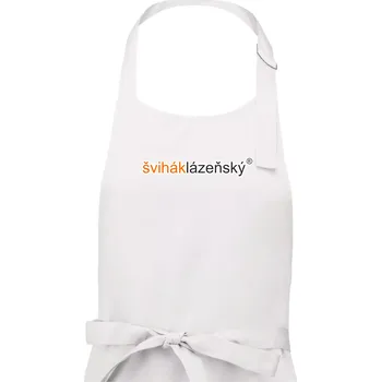 Kuchyňská zástěra Švihák lázeňský - Pánská zástěra na vaření - Univerzální velikost ( Bílá )