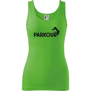 Dámské tričko Parkour - salto - Dámské tílko - XS ( Apple Green )
