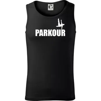 Parkour - na jedné ruce - Tílko pánské Core - 2XL ( Černá )