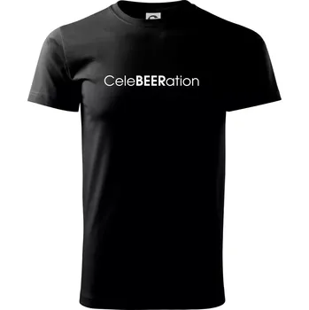Pánské tričko Pivní nápisy CeleBEERation - Triko extra velké (5-8XL) - 6XL ( Černá )