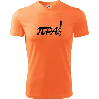 Pánské tričko Pípa matematika - Pánské triko Fantasy sportovní (dresovina) - L ( Neon mandarine )
