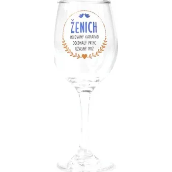 Víno Sklenice na víno - Ženich