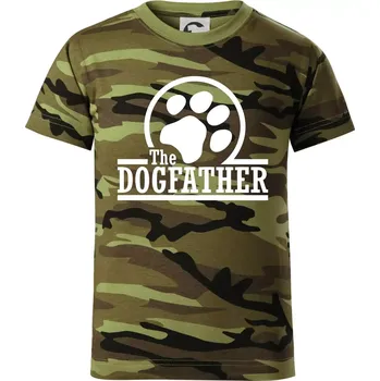 Dogfather - Dětské maskáčové triko - 104-110cm / 3-4 roky ( Zelený maskáč )