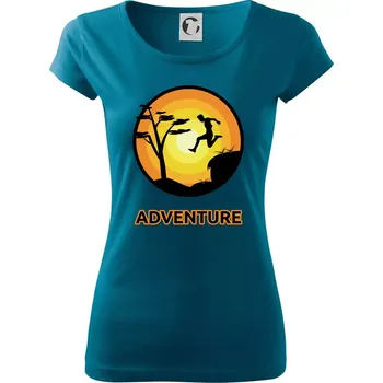 Parkour adventure - Dámské triko Pure - M ( Petrolejová )