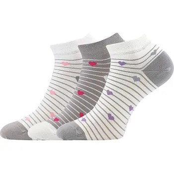 Dámské ponožky LONKA Ponožky dámské krátké bavlněné FAXI mix A (3&nbsp;páry) 35-38 125588