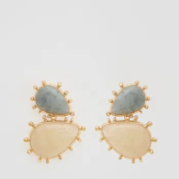 Náušnice Reserved - Visací náušnice nepravidelného tvaru - vícebarevná - 304GX-MLC - 304GX-MLC-ONE