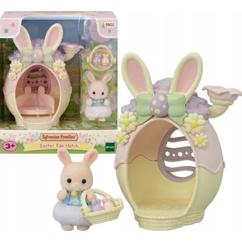 Figurka Sylvanian Families figurky 5802 - Sada zajíček s vajíčkem - dárek k Velikonoce - HIT