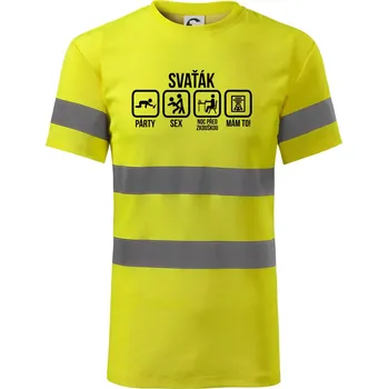 Pánské oblečení Svaťák - Triko reflexní - HV PROTECT - XL ( Neonově žlutá )