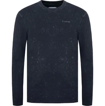 Pánské tričko Firetrap Long-Sleeve T-Shirt Black L