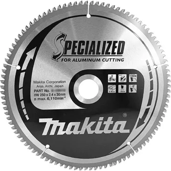 Řezný kotouč Fe Produkt Makita B-33314 kotouč pilový hliník SPECIALIZED 250x2.4x30mm 100Z = old B-09640