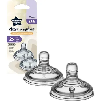 Tommee Tippee Savička na lahev ANTI-COLIC Variabilní průtok 0m+ 2 ks