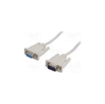 Elektrická zásuvka Kabel D-Sub 9pin zásuvka,D-Sub 9pin vidlice 2m bílá