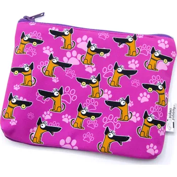 Pamlskový Ráj Univerzální taštička - belgický ovčák - Malinois Barva: ostružinová