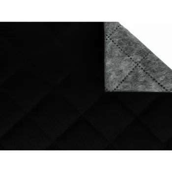 Galanterie Prošívaná kočárkovina Oxford, káro, černá