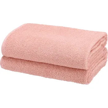 Ručník LIVARNO home Froté ručník, 50 x 100 cm, 2 kusy (světle růžová)
