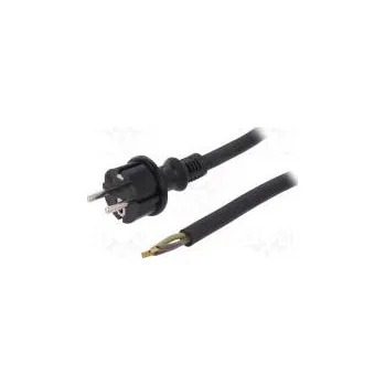 Napájecí kabel Kabel CEE 7/7 (E/F) vidlice,vodiče,SCHUKO vidlice guma 4,5m