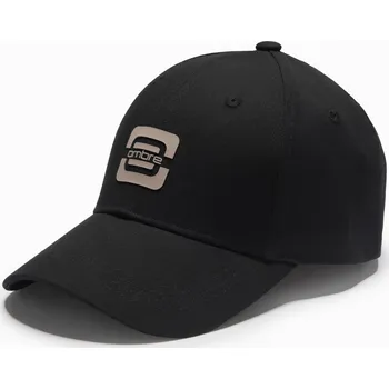 Čepice Pánská baseballová čepice s logem - černá V2 OM-ACCS-0100 - univerzální