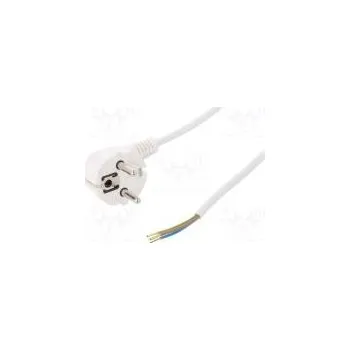 Napájecí kabel Kabel CEE 7/7 (E/F) úhlová vidlice,vodiče,SCHUKO vidlice PVC