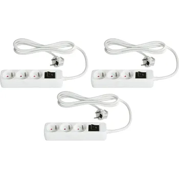 Napájecí kabel TRONIC® Zásuvková lišta (bílá)