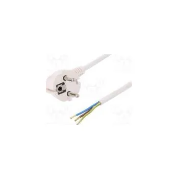 Napájecí kabel Kabel CEE 7/7 (E/F) úhlová vidlice,vodiče,SCHUKO vidlice PVC