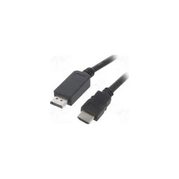 Video kabel Kabel DisplayPort 1.1,HDMI 2.0 PVC černá 28AWG