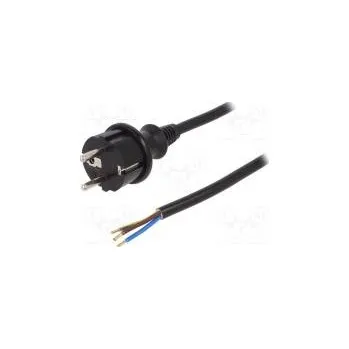 Napájecí kabel Kabel CEE 7/7 (E/F) vidlice,vodiče,SCHUKO vidlice PVC 3m