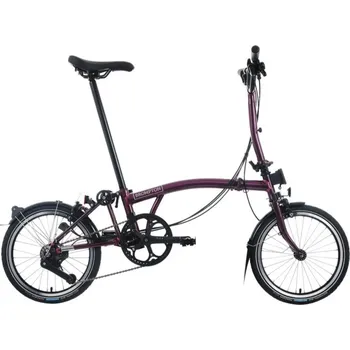 Skládací kolo Skládací kolo Brompton C Line 12Speed, Amethyst Lacquer/Amethyst Lacquer typ řídítek H