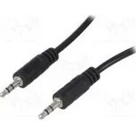 Kabel Jack 3,5mm vidlice,z obou stran 10m černá