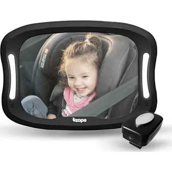 ZOPA Zrcátko s LED osvětlením, Black