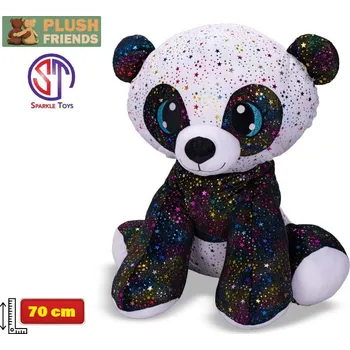 plyšák STAR SPARKLE panda plyšová 70cm sedící