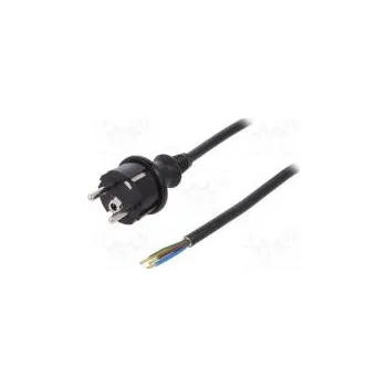 Prodlužovací kabel Kabel CEE 7/7 (E/F) vidlice,vodiče,SCHUKO vidlice PVC 4m