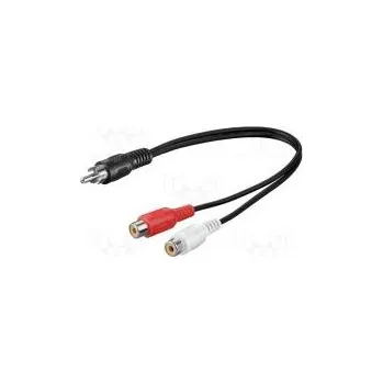 Audio kabel Kabel RCA zásuvka x2,RCA vidlice 0,2m