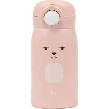 Kojenecká láhev Dětská nerezová lahev na vodu Old Rose (320 ml) Fabelab