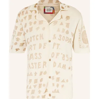 Pánská košile Scotch & Soda Pánská Úpletová Košile Tailored Fit, béžová /...