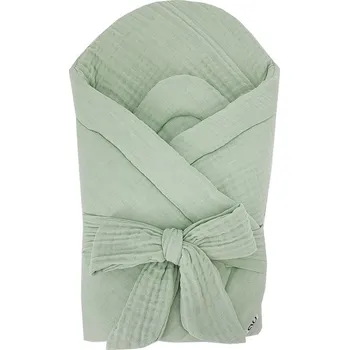 Zavinovačka EKO Zavinovačka mušelínová bez vyztužení Mint 75x75 cm