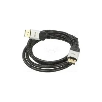 Video kabel Kabel DisplayPort 1.4,HDCP 2.2 textilní černá