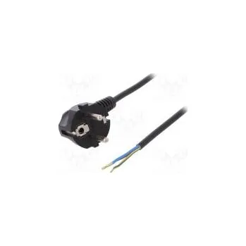 Napájecí kabel Kabel CEE 7/7 (E/F) úhlová vidlice,vodiče,SCHUKO vidlice PVC