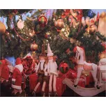 Vánoční látkové pozadí s houpacím koníkem Christmas Wall Cloth - 180*1*210 cm