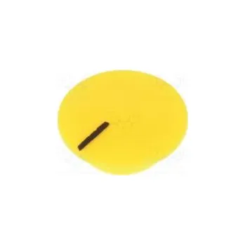 Knoflík Víčko plast zatlačované žlutá Určení K21