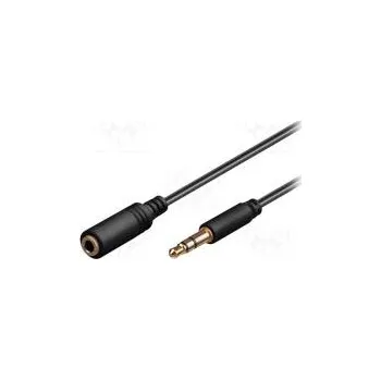 Audio kabel Kabel Jack 3,5mm 3pin zásuvka,Jack 3,5mm 3pin vidlice 1,5m