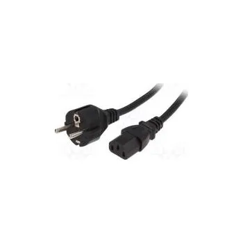 Prodlužovací kabel Kabel CEE 7/7 (E/F) vidlice,IEC C13 zásuvka PVC 1,5m černá