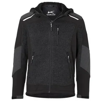 pracovní bunda KÜBLER úpletová bunda tvar 1741 tmavě šedá/černá L