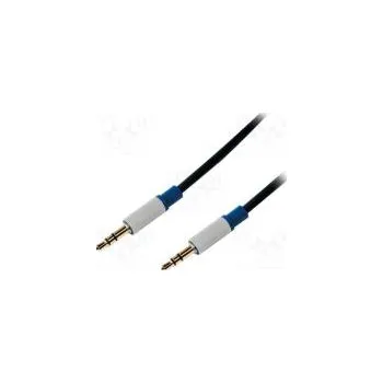 Audio kabel Kabel Jack 3,5mm vidlice,z obou stran 1,5m černá