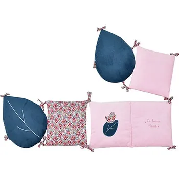 Příslušenství pro dětskou postel a kolébku DC4033 DouDou et Compagnie Mantinel Ružový