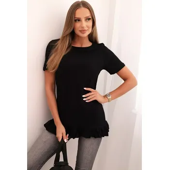 Dámská halenka Kesi Dámská blůza s volánem dole černá Kesi černá 3377980