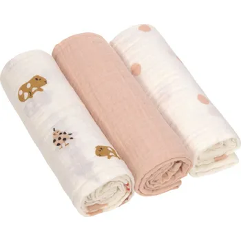 Dětský batoh Lässig BABIES LÄSSIG Swaddle Burp blanket 85x85 2024 Little Mateys spicy orange