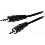 Kabel Jack 3,5mm vidlice,z obou stran 10m černá