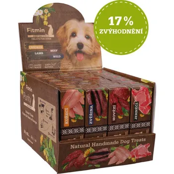 Pamlsek pro kočku Fitmin dog Purity Snax STRIPES box 4 příchutě CZ/SK 24x35 g