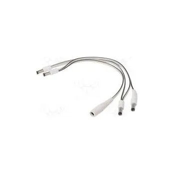 Napájecí kabel Kabel DC 5,5/2,1 zástrčka x4,DC 5,5/2,5 zásuvka přímý 0,5mm2